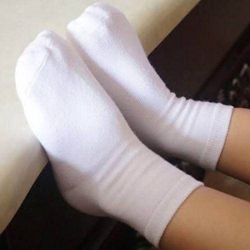 5 PairsLot White Children School Socks