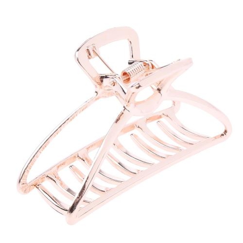 Fashion Hair Jaw Clip Hair Clamp Ponytail Holder Claw Rose Gold