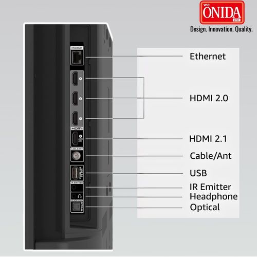 Onida Plus 43 Inch Frameless FHD Android 13 Smart TV (With Indian Technology)- Black(2 YRS WRTY)