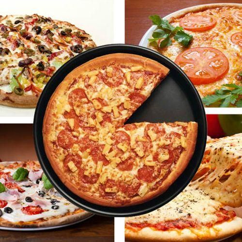 9 Inch Round Nonstick Pizza Pan Baking Cooking Oven Tray, Size: 24.5D X 1.6cmH