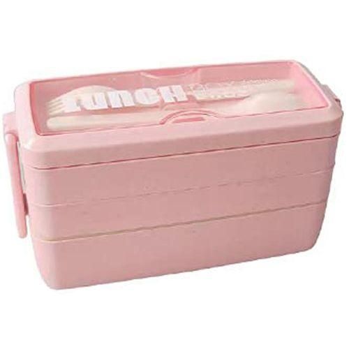Upgrade Bento Lunch Box, Bento Lunch Box for Kids and Adults, Meal Prep Containers with Fork and Spoon1000Ml,Pink