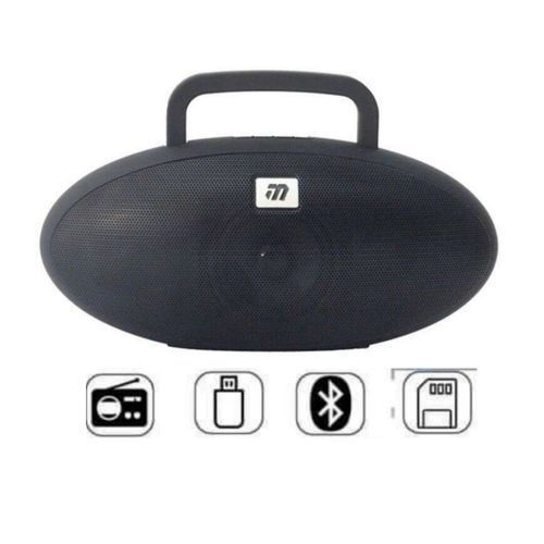 Other Super Bass Oval BlueTooth Speaker- Multi Color