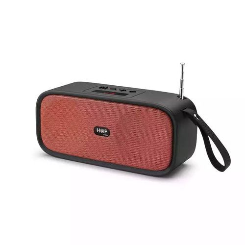 Hf Bluetooth FM Rechargeable Portable Speaker - Black
