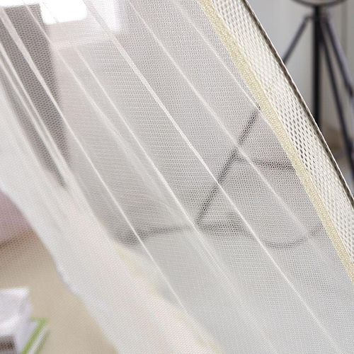 David Foldable Tent-Style Mosquito Net  With Zipperbed Net  T1  CREAM