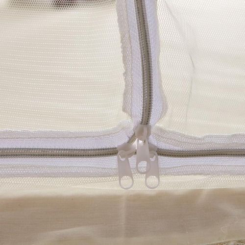 David Foldable Tent-Style Mosquito Net  With Zipperbed Net  T1  CREAM
