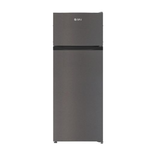 SPJ 270L Double Door Fridge With Top Mount Freezer &ndash; Silver &ndash; (5 YR WRNTY)