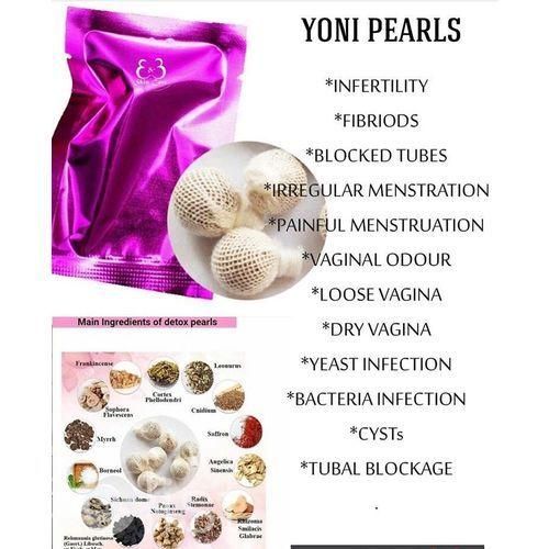 Winstown Yoni Detox Pearls Conceive TTC, Yeast Infection, Thrush, Bacterial Vaginosis BV, Candida Balls/pearls/tampoons Treatment for Ladies (6 Pearls)