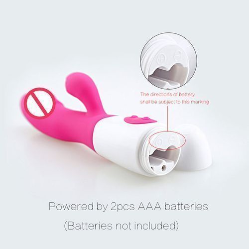 SEXTOYS 1pc Rose Red AV Stick Rabbit Vibrator 30 Frequency Double Head Clitoris Vaginal Masturbator