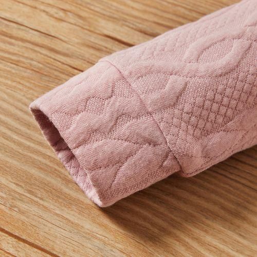 Baby Girls Autumn Winter Twist Knitting Long Sleeve Sweatshirt Pink