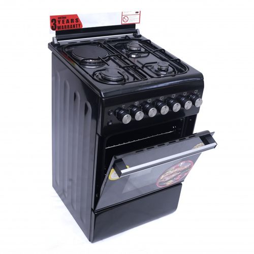 Blueflame 50*60cm 3 Gas Burners +1 Hot Plate Cooker NL6031E  - Black