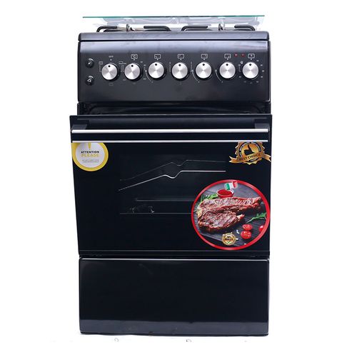 Blueflame 50*60cm 3 Gas Burners +1 Hot Plate Cooker NL6031E  - Black