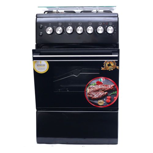 Blueflame 50*60cm 3 Gas Burners +1 Hot Plate Cooker NL6031E  - Black