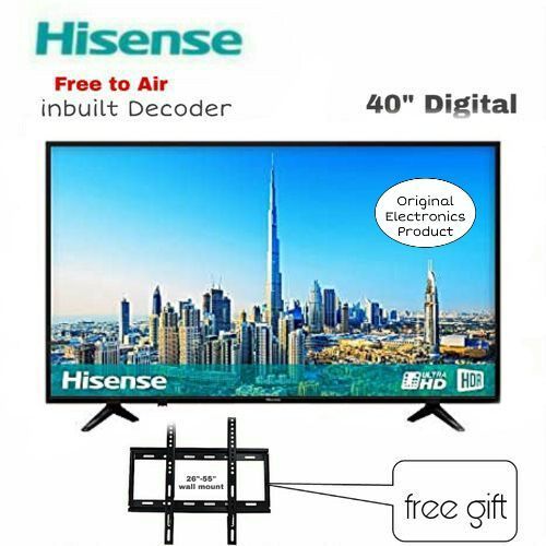 Hisense 40" Inch Digital TV Free-To-Air + Free Wall Mount - Black