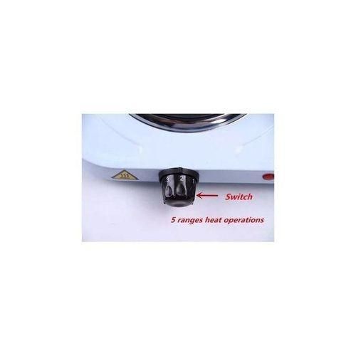 Other Single Solid Electric Hotplate 1000W - Black & White