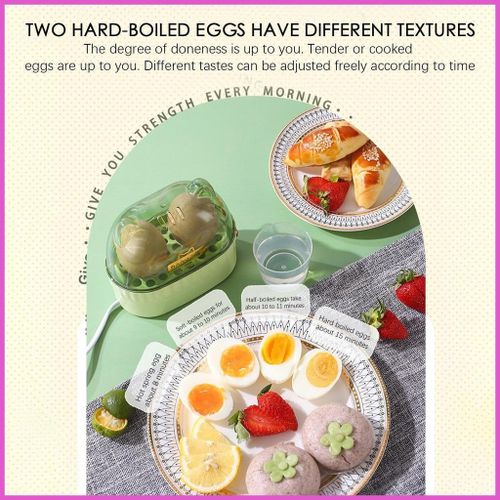 Egg Cooker Easy Electric Poacher with 2 Egg Capacity