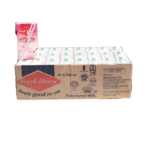 Fresh Dairy S/Berry Flavored Milk Carton *12Pcs - 250ml