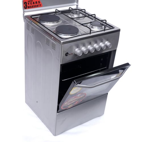 Blueflame Blue Flame C5022E-I - 2 Electric & 2 Gas Cooker & Electric Oven 50*50 -  Inox