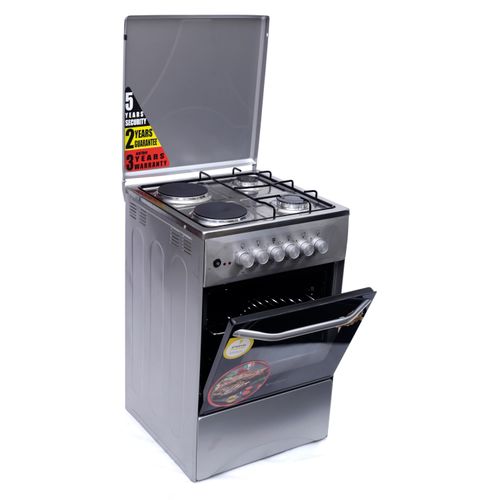 Blueflame Blue Flame C5022E-I - 2 Electric & 2 Gas Cooker & Electric Oven 50*50 -  Inox