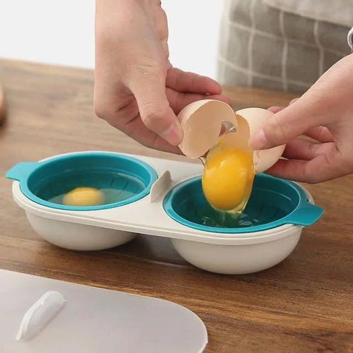 Kitchen Microwave Oven Round Shape Egg Steamer Cooking Mold