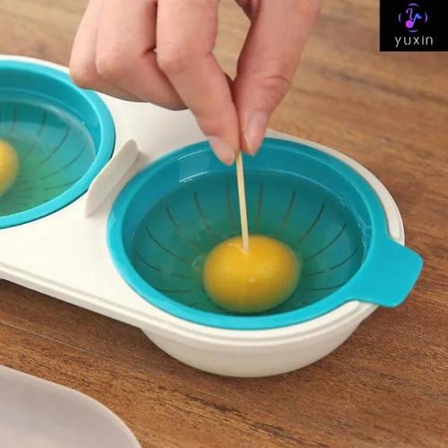 Kitchen Microwave Oven Round Shape Egg Steamer Cooking Mold