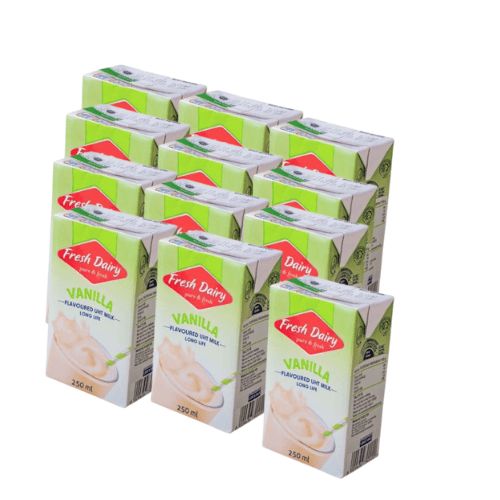 Fresh Dairy Vanilla Flavored Milk Carton *12Pcs - 250ml