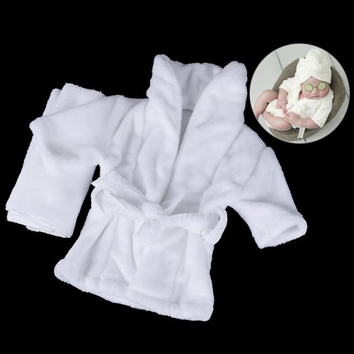 Newborn Baby Photography Props Scarf+Bathrobes 2pcs Set