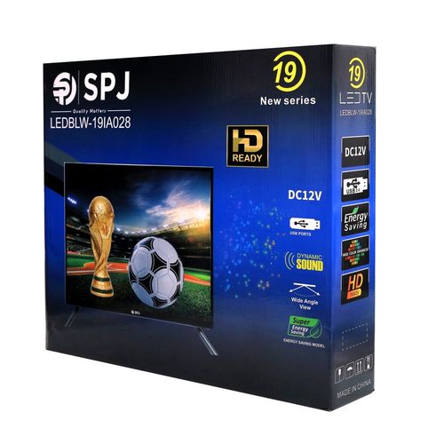 SPJ 19 Inch AC/DC Full Screen Analog Tv (Solar Compatible) - Black