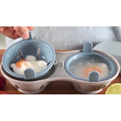ADAMES Egg Steamer Heat Resistant Cooking Tool Microwave