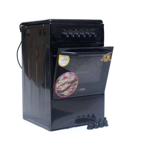 GL-General GL5022E-B  2 Electric & 2 Gas Cooker & Electric Oven 50*50 -  Black(3YRS WRTY)