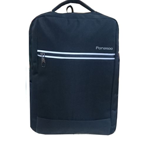 Panasoo A Pack Of Designer Laptop Bag And A Flask- Black