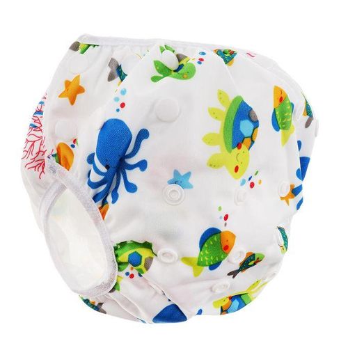 Swim Diaper Nappy Pants Reusable Adjustable Infant Baby Boy Sea World