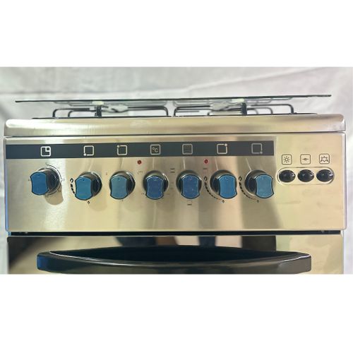 FLORSA 3+1 60x60 3 gas 1 hotplate freestanding cooker, electric oven, timer, ignition - silver