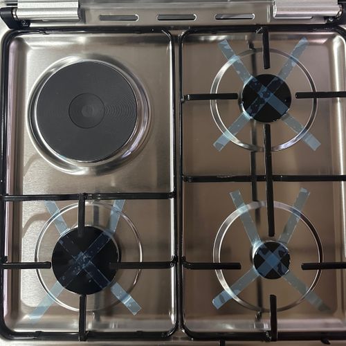 FLORSA 3+1 60x60 3 gas 1 hotplate freestanding cooker, electric oven, timer, ignition - silver