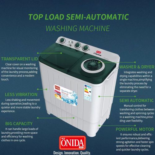 Onida Plus 10kg Twin Tub Washing Machine - White