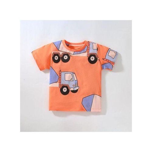 2023 Children's Tshirt Summer New European and American Boys Base Shirt Cartoon C