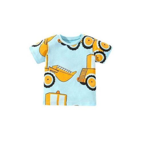 2023 Children's Tshirt Summer New European and American Boys Base Shirt Cartoon C