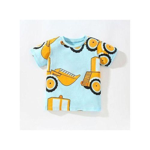 2023 Children's Tshirt Summer New European and American Boys Base Shirt Cartoon C