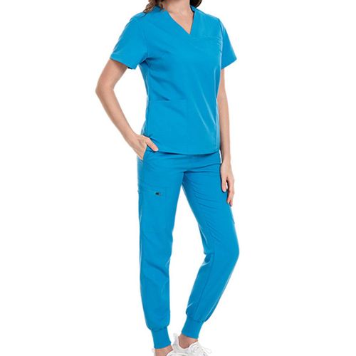 Nursing Scrubs Uniform Work Clothing For Massaging S Blue