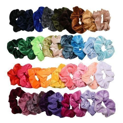915 Generation Vintage Hair Scrunchies Velvet Scrunchie Pack Women Elastic