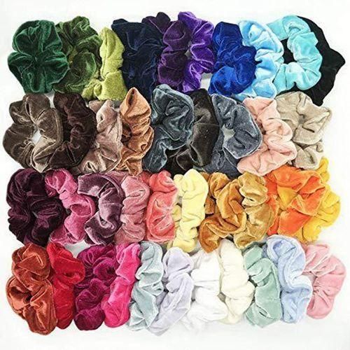 915 Generation Vintage Hair Scrunchies Velvet Scrunchie Pack Women Elastic
