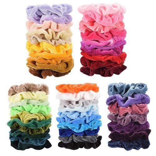 915 Generation Vintage Hair Scrunchies Velvet Scrunchie Pack Women Elastic