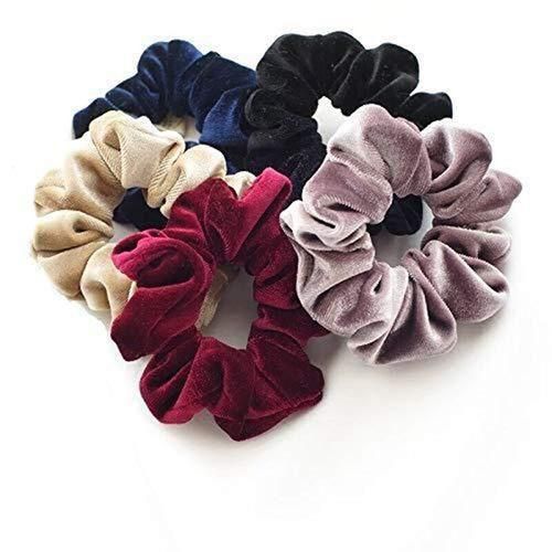 915 Generation Vintage Hair Scrunchies Velvet Scrunchie Pack Women Elastic