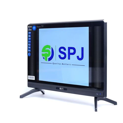SPJ 17 Inch AC/DC Full Glass Analog Tv (Solar Compatible) - Black