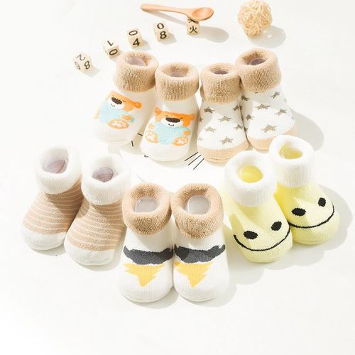 0-3 Years Old Newborn Cotton Children's Socks Terry Socks Baby Towel Socks Thickened Winter Baby Socks Mid-Calf Length Socks