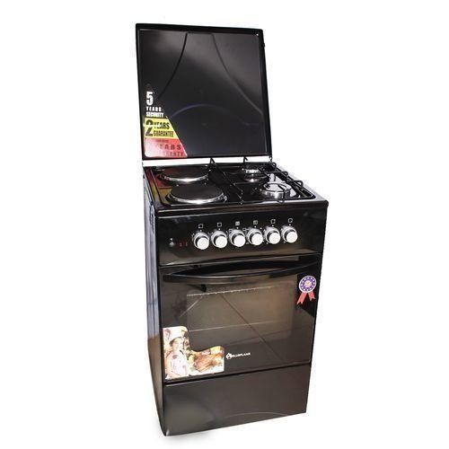 Blueflame Blue Flame Two Gas + Two Electric Upright Oven, 50x50cm - C5022E-B - Black