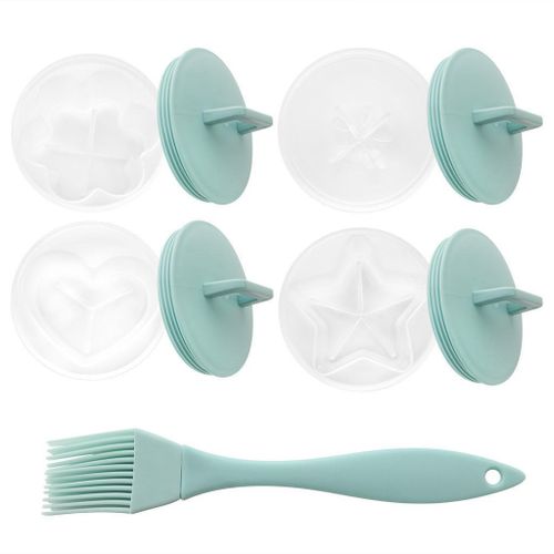 5Pcs Set Kitchen Kids Egg Boiler Set Cute Star Heart Flower