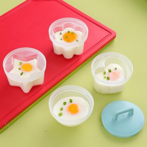 5Pcs Set Kitchen Kids Egg Boiler Set Cute Star Heart Flower