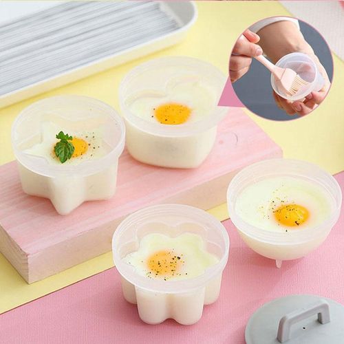 5Pcs Set Kitchen Kids Egg Boiler Set Cute Star Heart Flower