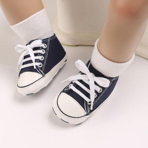 Classic Baby Canvas Sports Shoes Newborn Soft Soled Birthday Party Walking Shoes