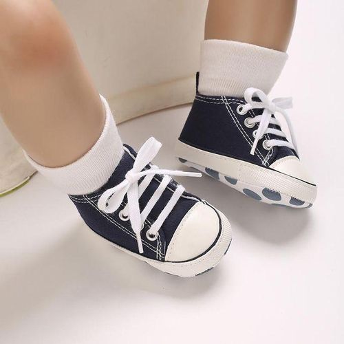 Classic Baby Canvas Sports Shoes Newborn Soft Soled Birthday Party Walking Shoes